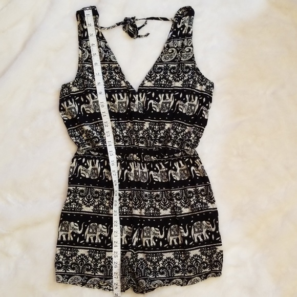Papaya Elephant Pattern Romper M - Picture 5 of 8